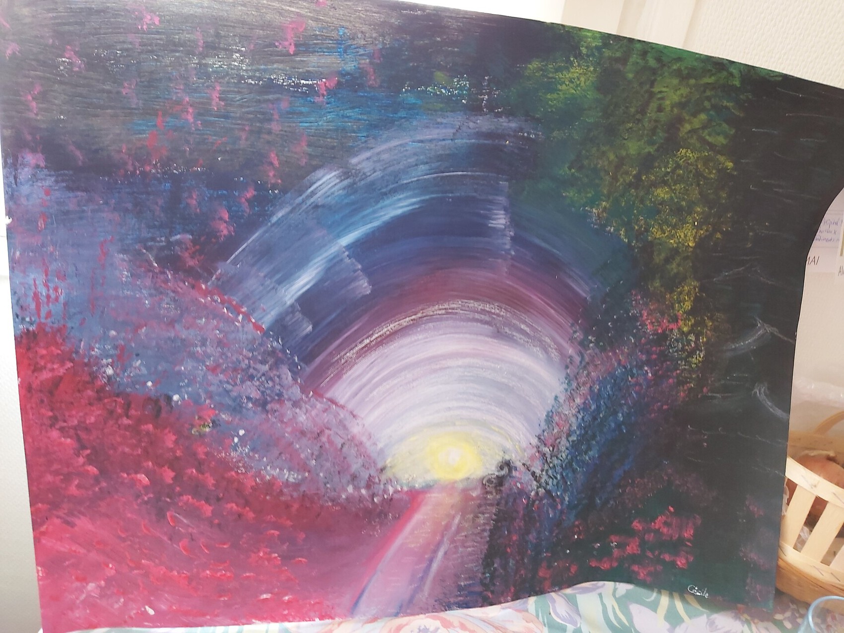 Peinture Vers la lumière