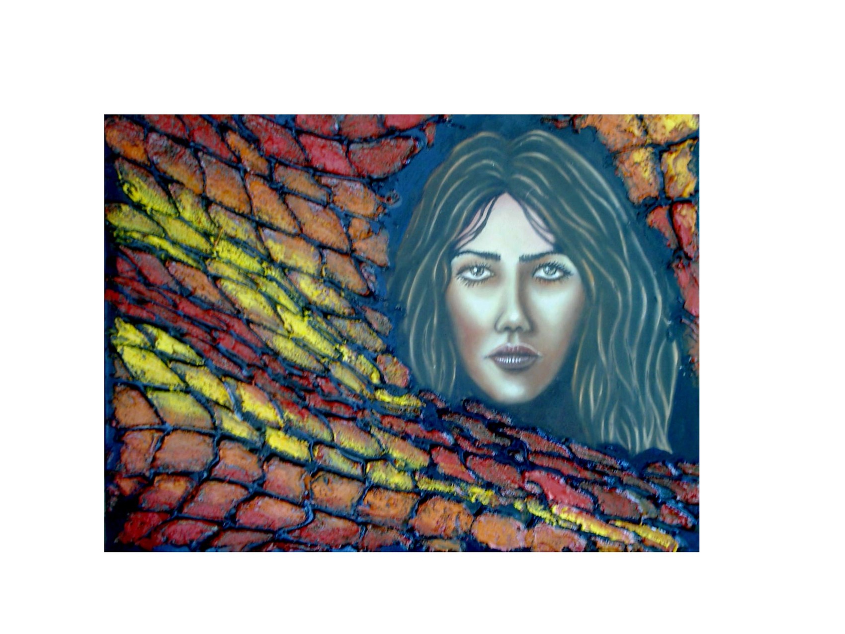 Peinture La femme piège