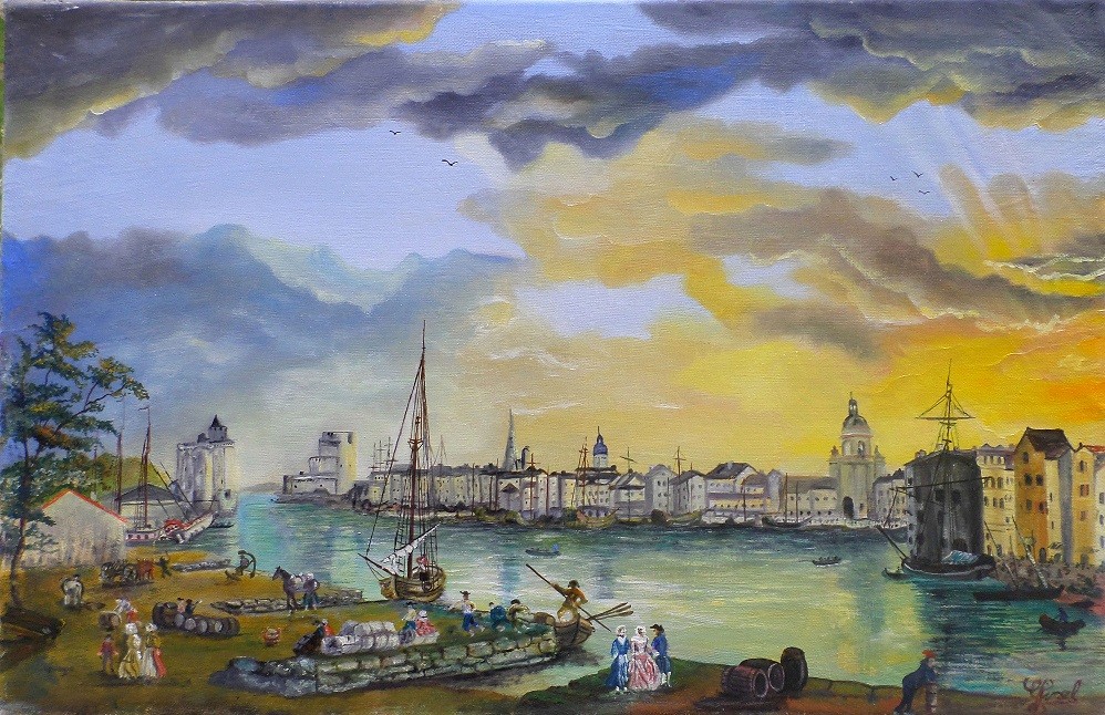Port de la Rochelle au 18 ème siècle