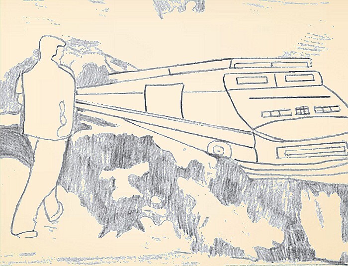 Dessin Le train de la vie