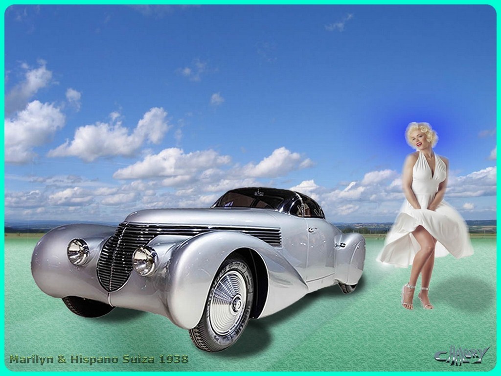 Marilyn & Hispano Suiza