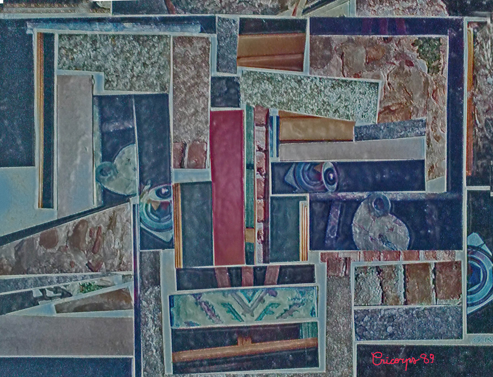 Peinture Découpage et collage