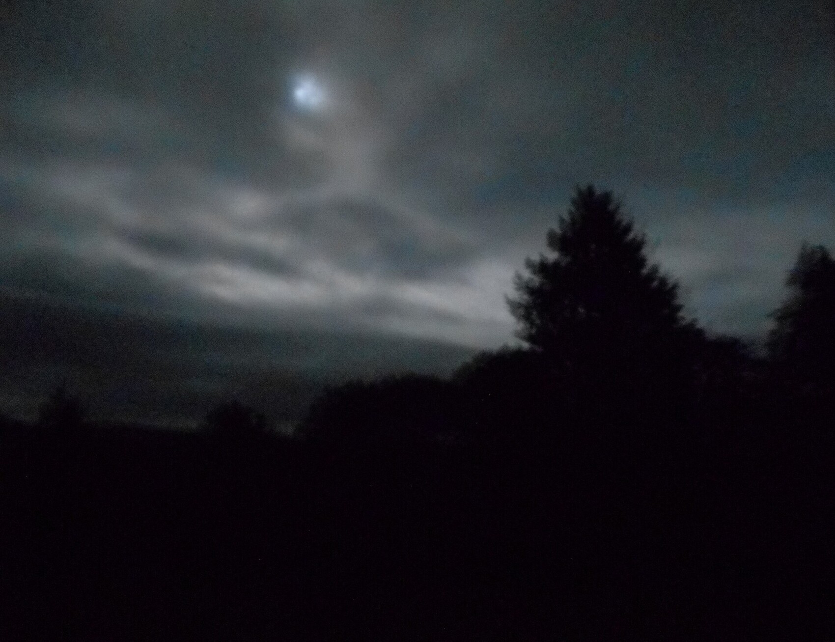 Peinture La lune bleue