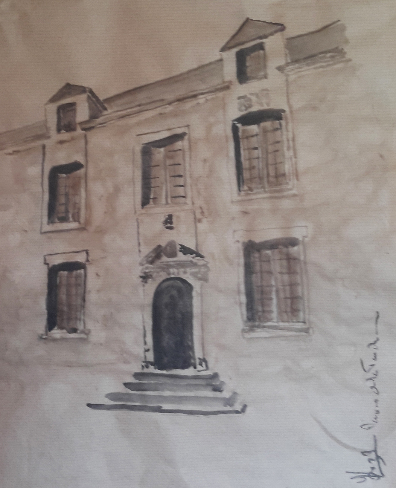 Peinture manoir de la touche