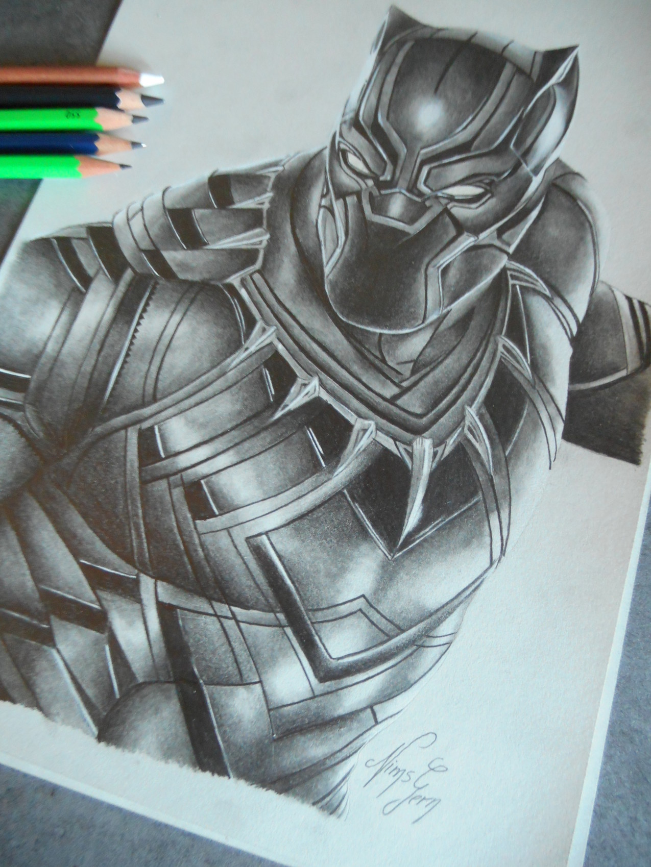 Dessin the black panther