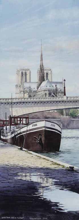 Peinture Notre Dame Dans La Flaque
