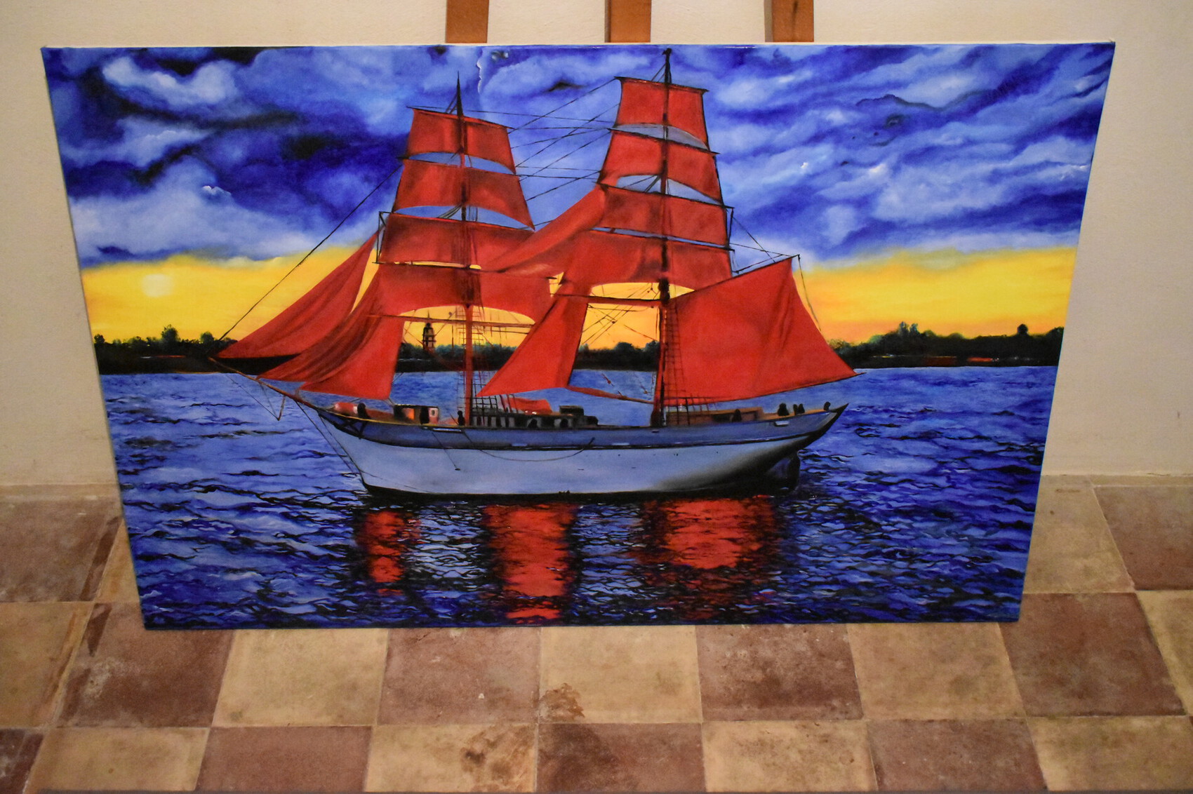 Peinture Ship painting