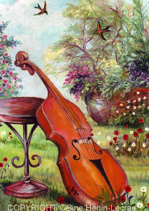 Peinture Violon d'Ingres
