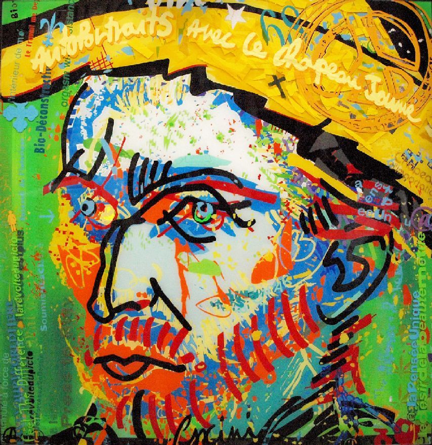 Van Gogh autoportrait au chapeau jaune