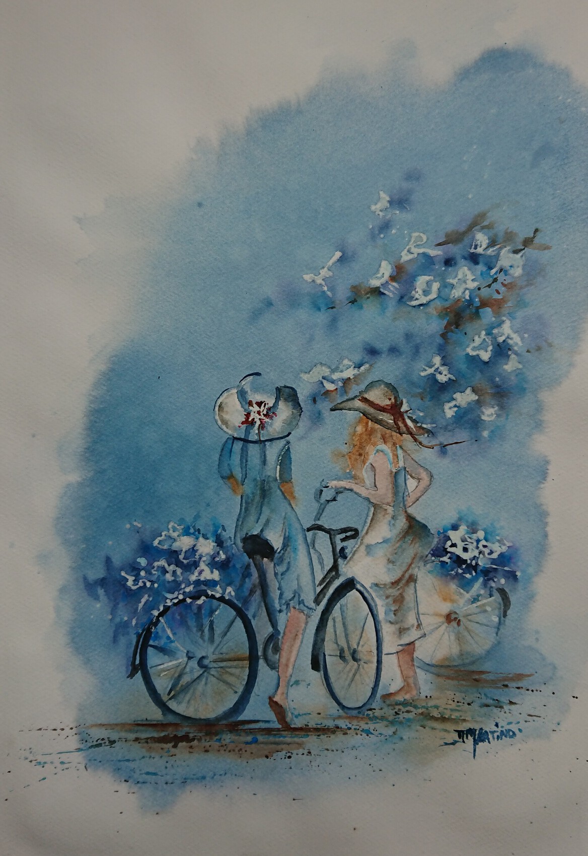 la bicyclette bleue representation