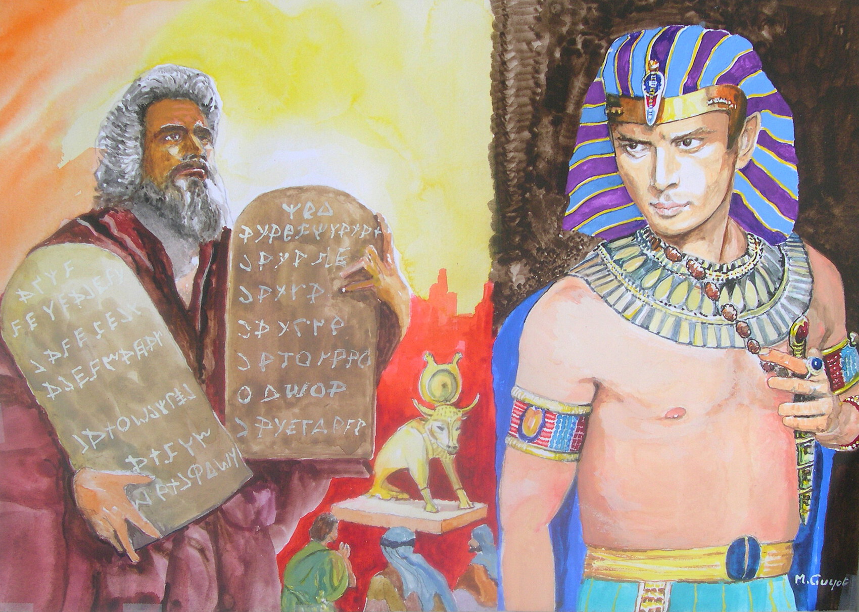 Peinture Les Dix Commandements