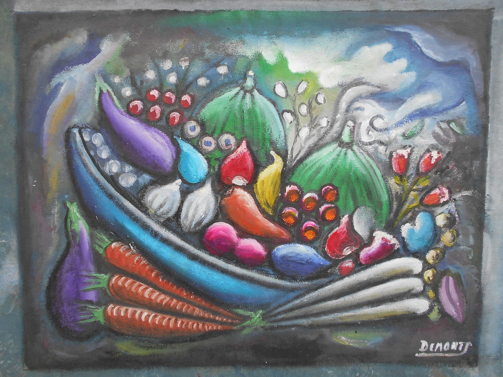 Peinture Corbeille de fruits