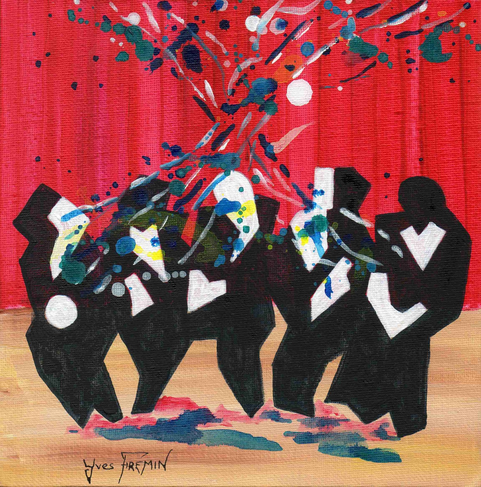 Peinture Quintet blues