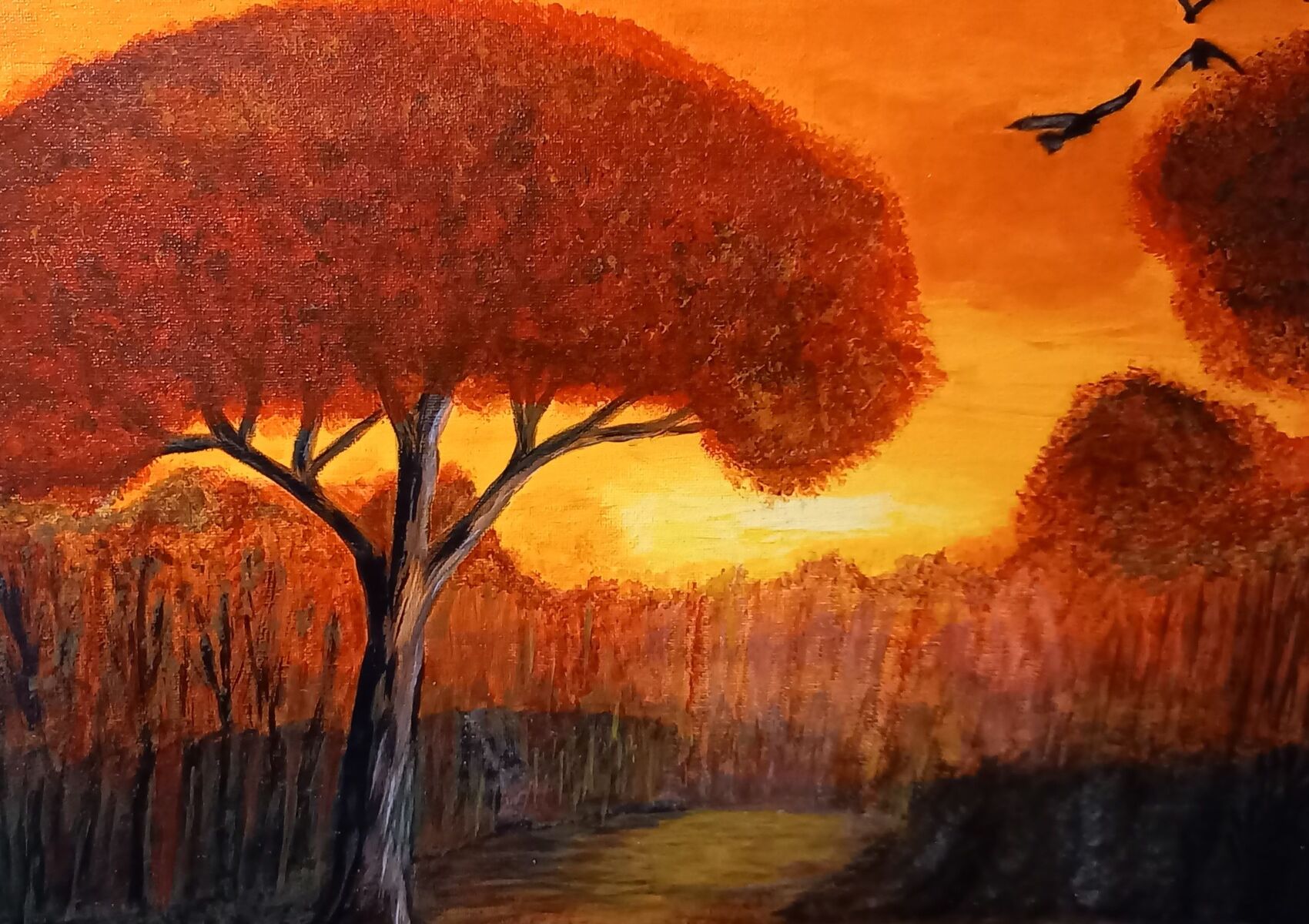 Peinture Coucher de soleil