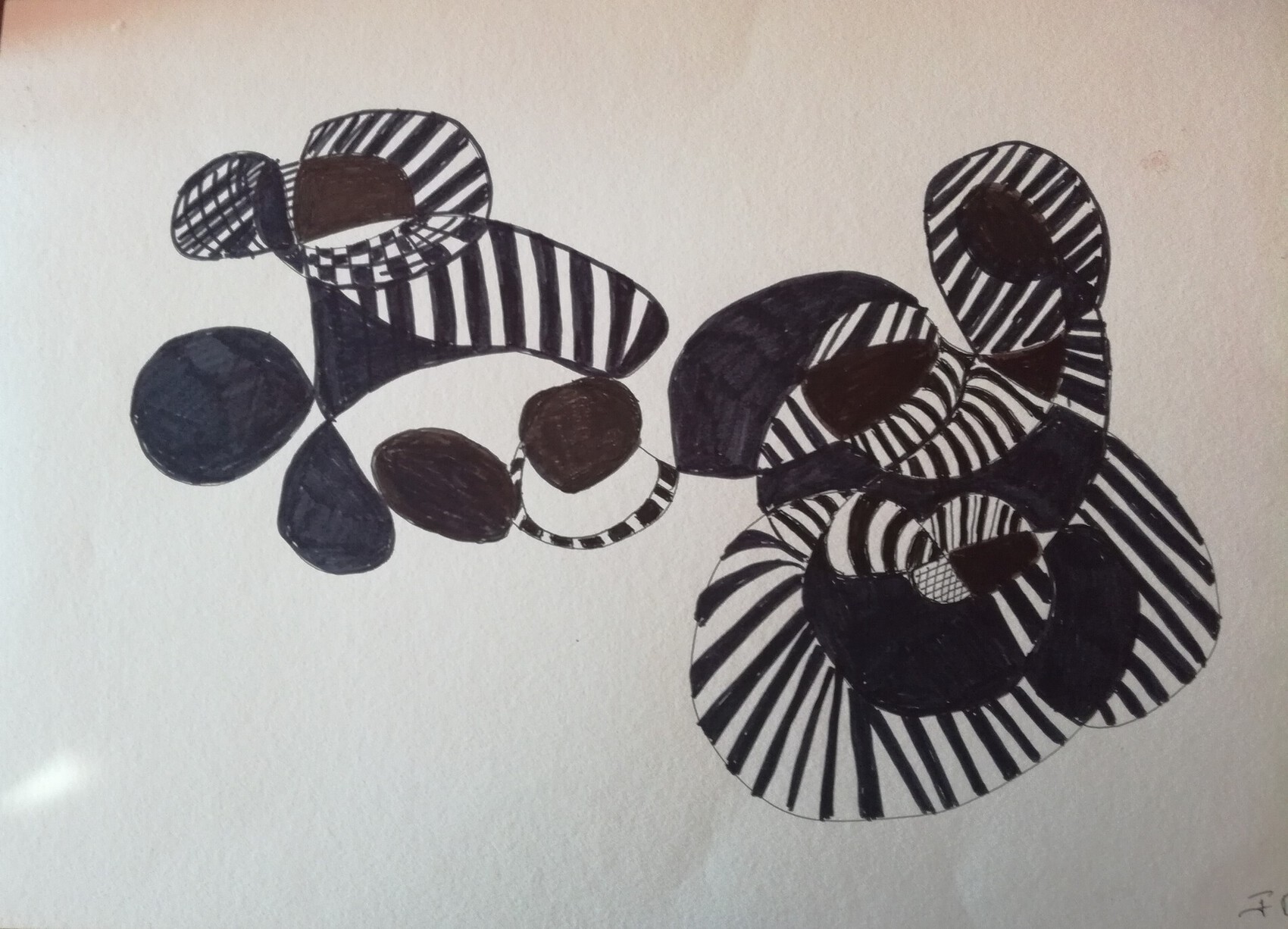 Dessin la femme porte l'enfant