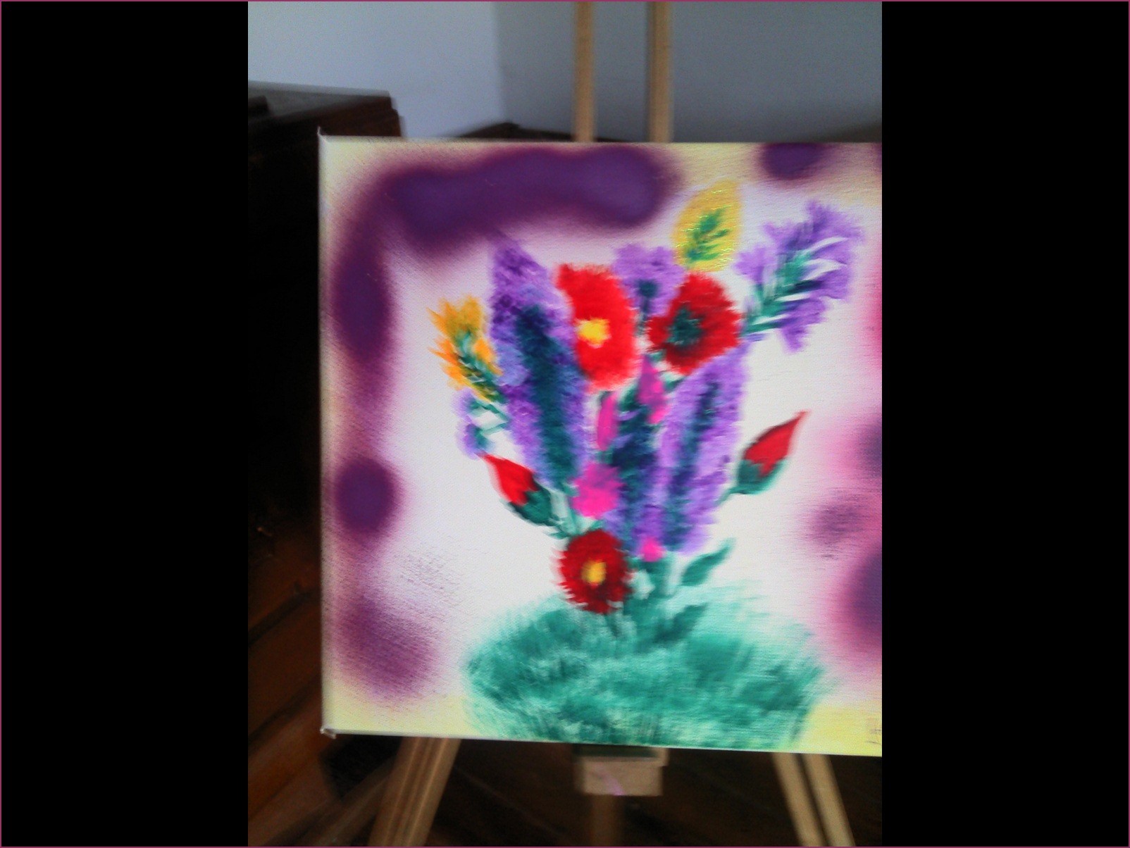 Peinture Bouquet Fleurs Des Champs