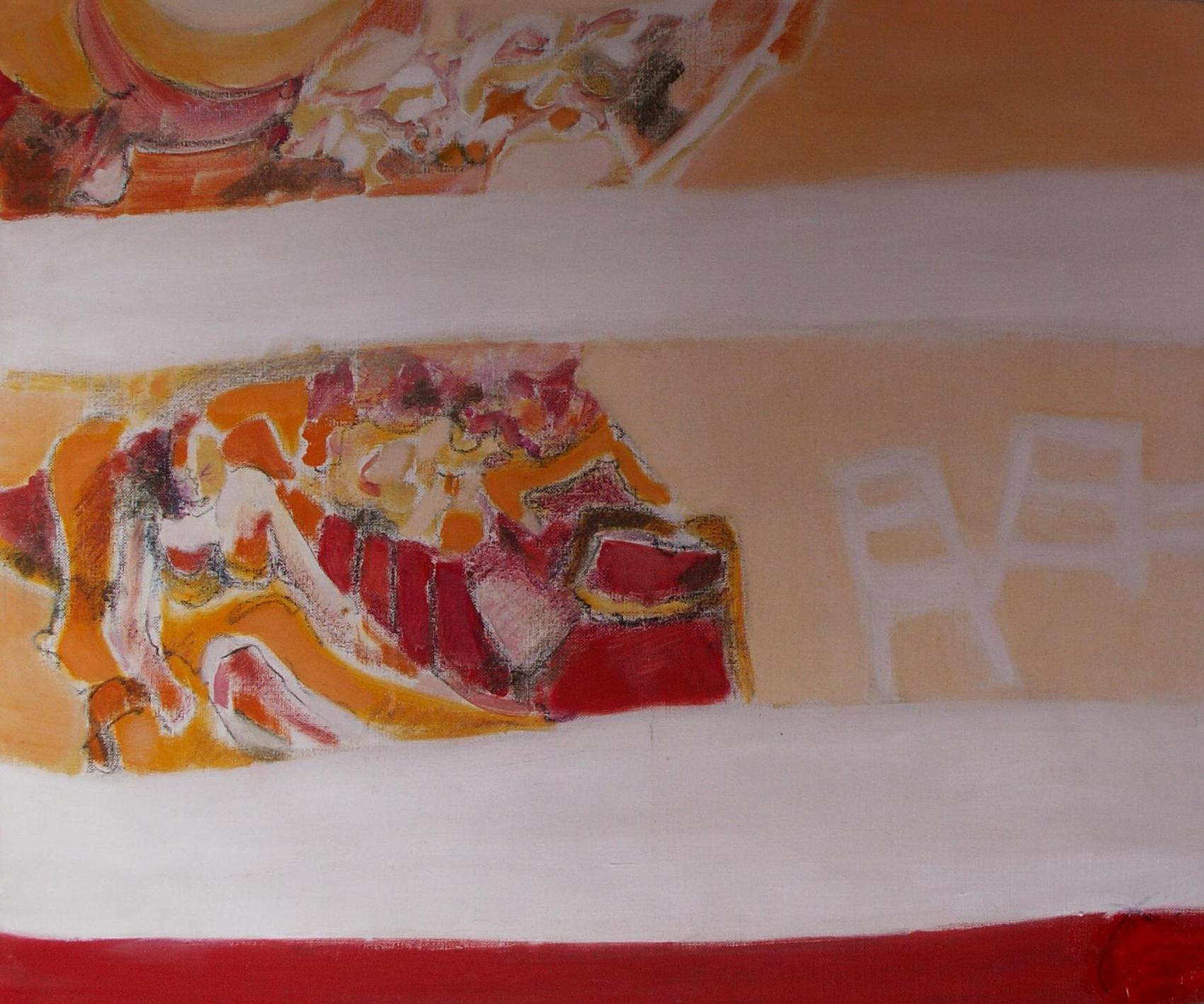 Peinture Deux chaises, 2001