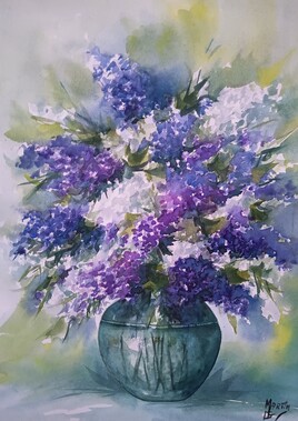 Aquarelle Lilas