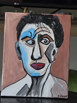 Portrait  d'apr&egrave;s Picasso