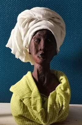 Buste de femme africaine