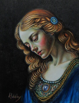 "CONNEXION CELESTE" -  Aldehy painting