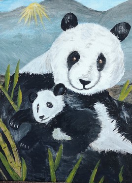 Panda et son petit