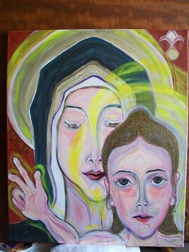 " La Vierge Marie et L' Enfant Jésus ... ( décembre 2021 )