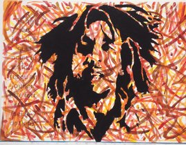 Peinture Bob Marley acrylique