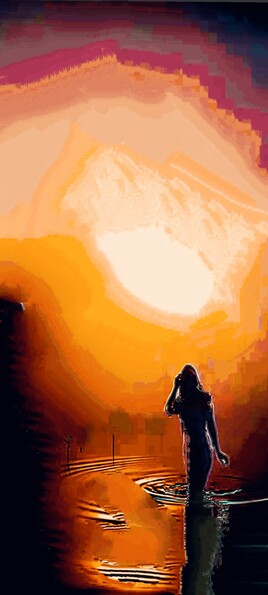 soleil couchant feminin