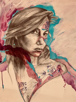 Autoportrait apr&egrave;s les f&ecirc;tes