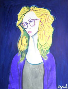Portrait de jeune femme .