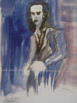 Portrait de Nick Cave par Vanessa Martinez 1993