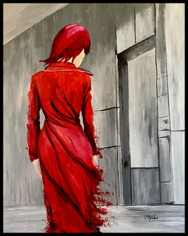 La dame en rouge
