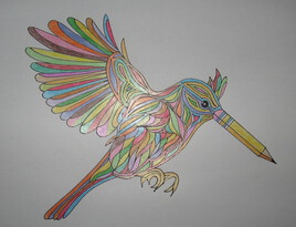 Pencil bird