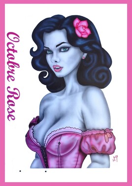 octobre rose peinture aerographe