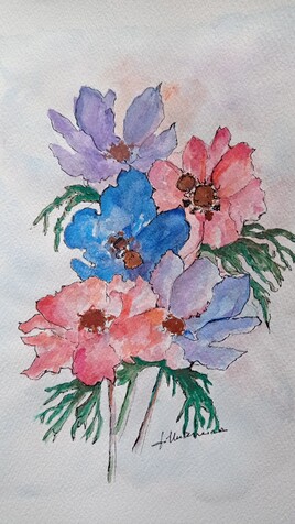 Bouquet d'an&eacute;mones