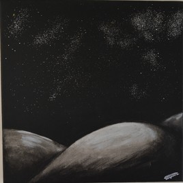 Clair de lune en plein d&eacute;sert.