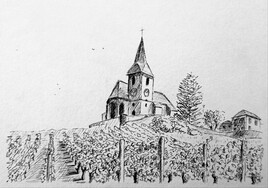 Vignobles et chapelle d'Hunawihr
