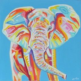 elephant coloré