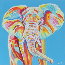 elephant color&eacute;