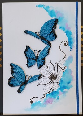 carte postale Papillons
