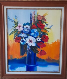 Ler bouquet bleu