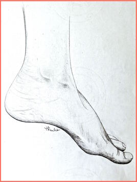 Pied de femme / Drawing A foot of a woman