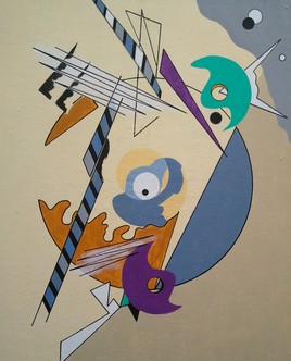 Clin d'Oeil contemporain &agrave; Kandinsky Composition III