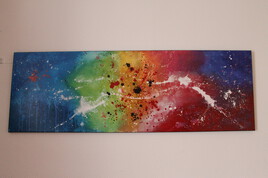 Tableau moderne &agrave; la peinture acrylique pour la d&eacute;coration, peinture d'art contemporain sur toile