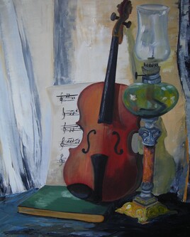 violon et lampe