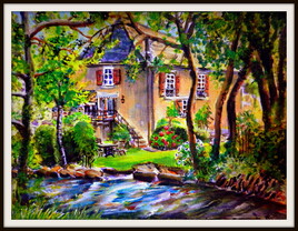 La maison rose des bords du Neez