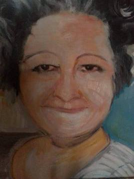 marierose (huile sur bois)