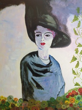 la dame au chapeau