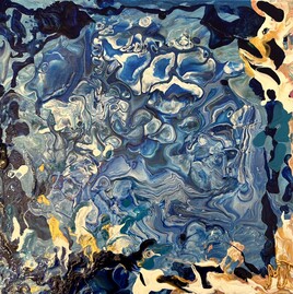 Abstrait ou, mer et roch&eacute;s